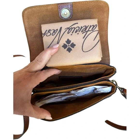 NWT Patricia Nash Leather Crossbody Bag Marigold Harvest Retail $149 - Picture 8 of 8